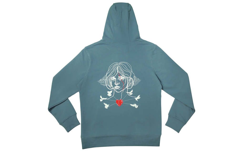 "SPIRIT" UNISEX HOODIE SKY BLUE