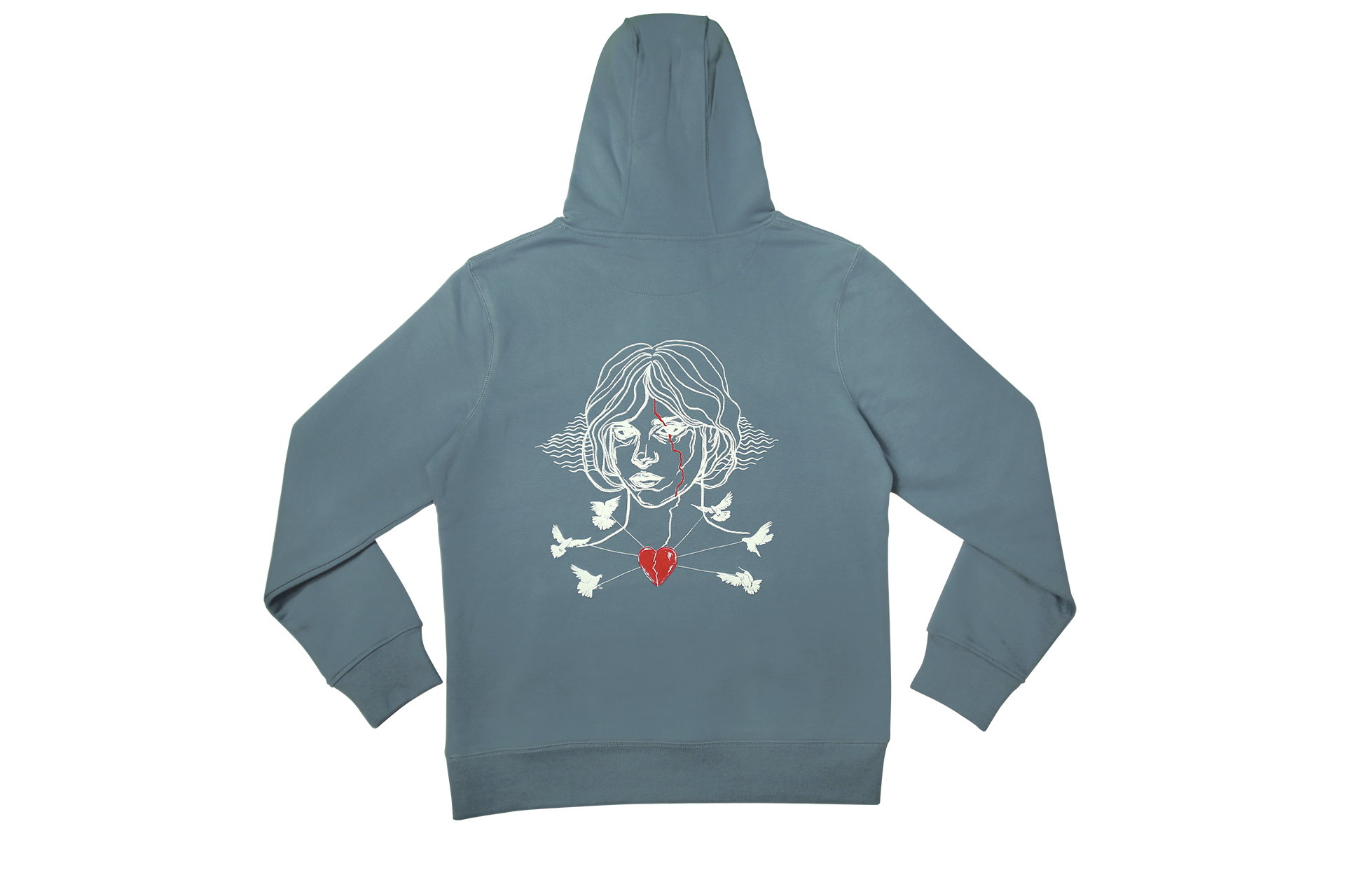 "SPIRIT" UNISEX HOODIE SKY BLUE