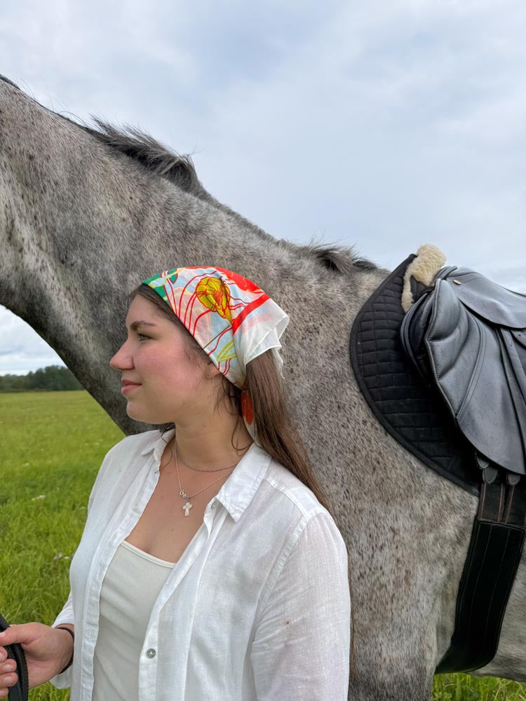 "POPPIES" HEADSCARF