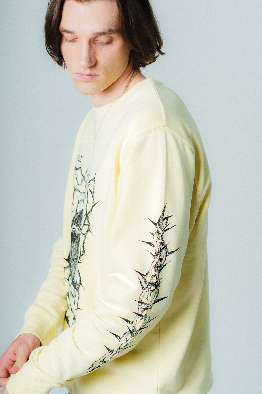 "VINE" BUTTER CREWNECK