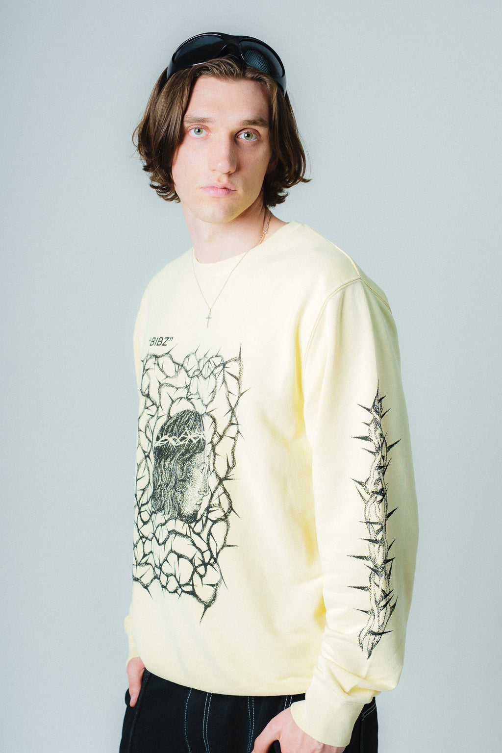 "VINE" BUTTER CREWNECK