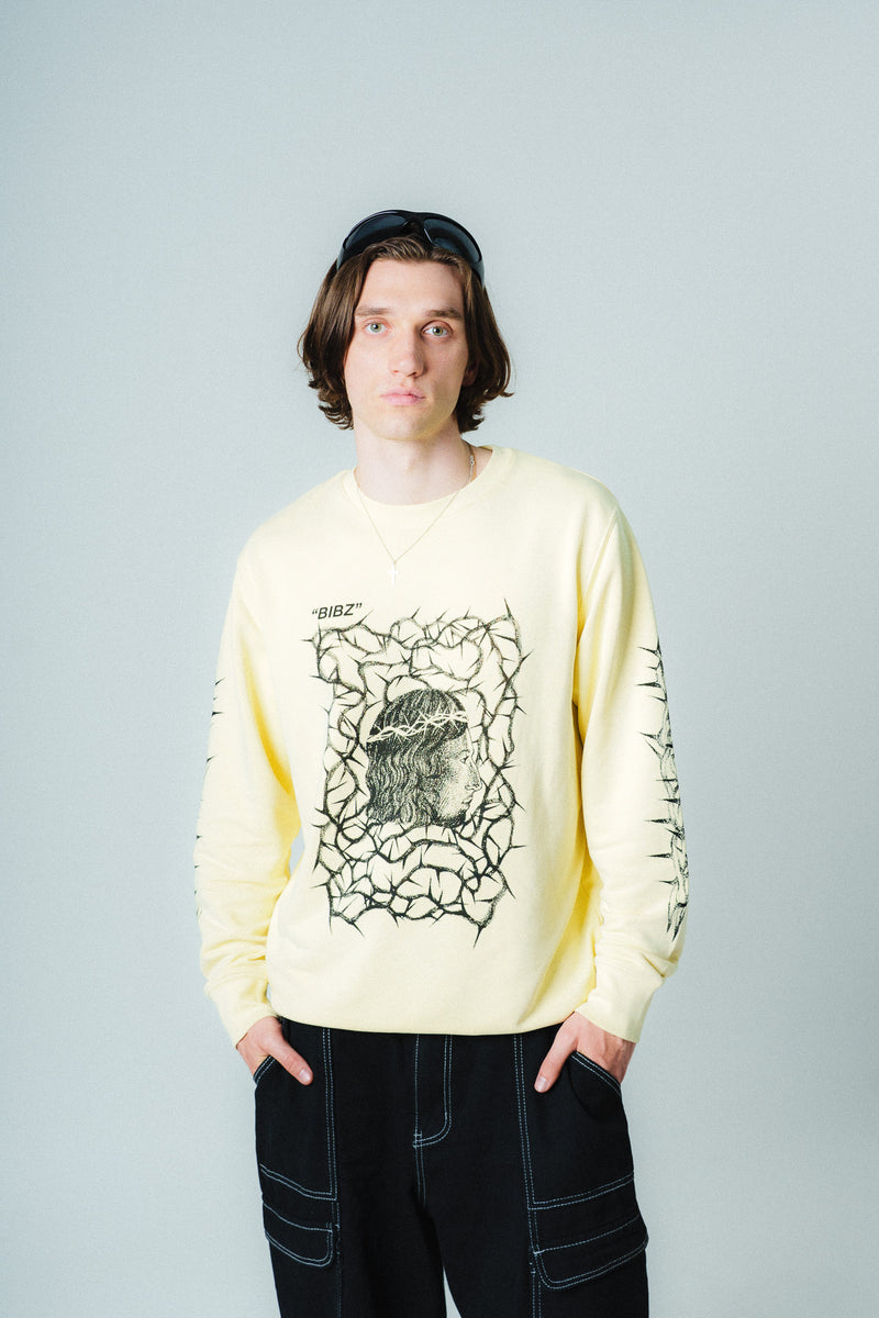 "VINE" BUTTER CREWNECK