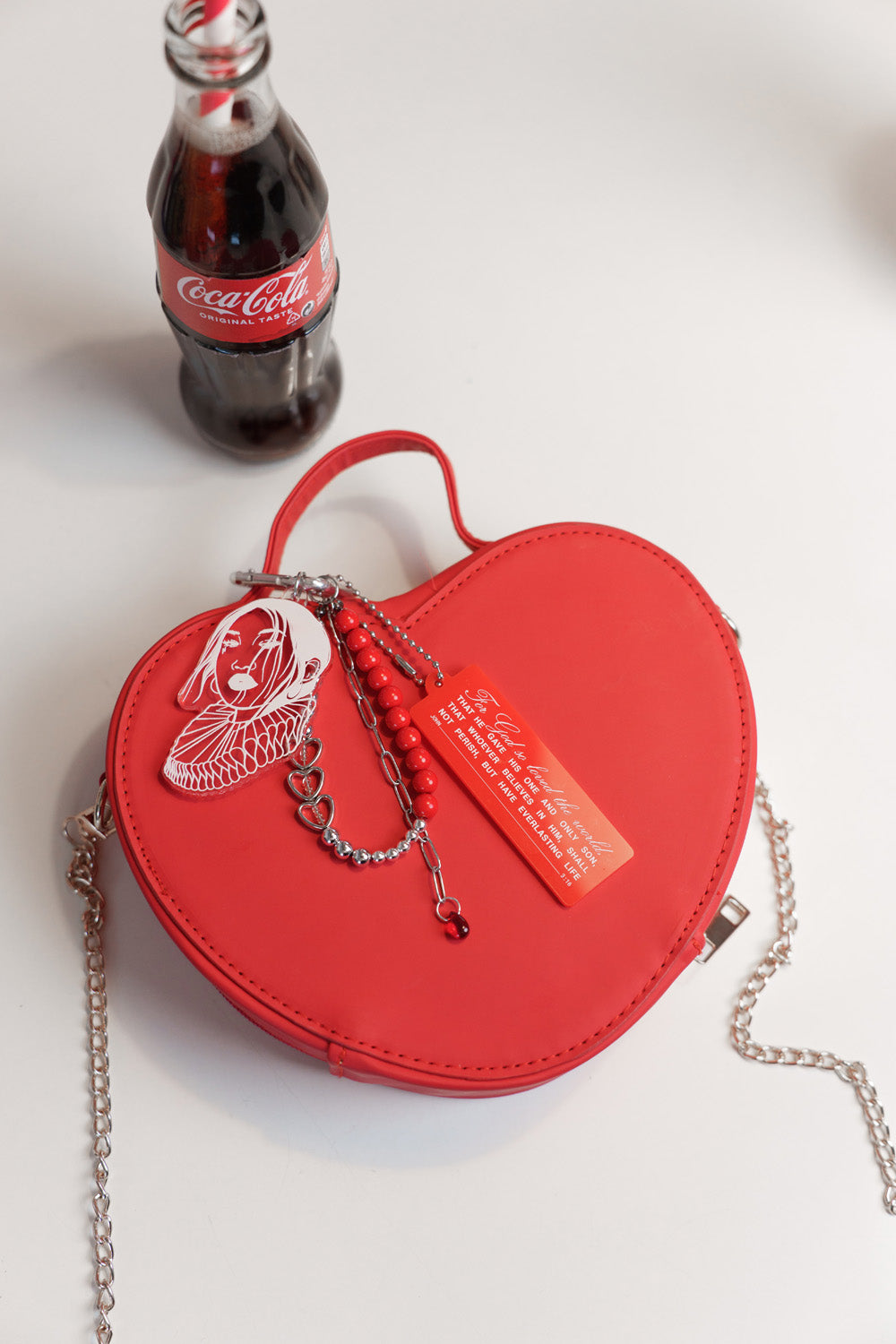VDAY RED BAG CHARM