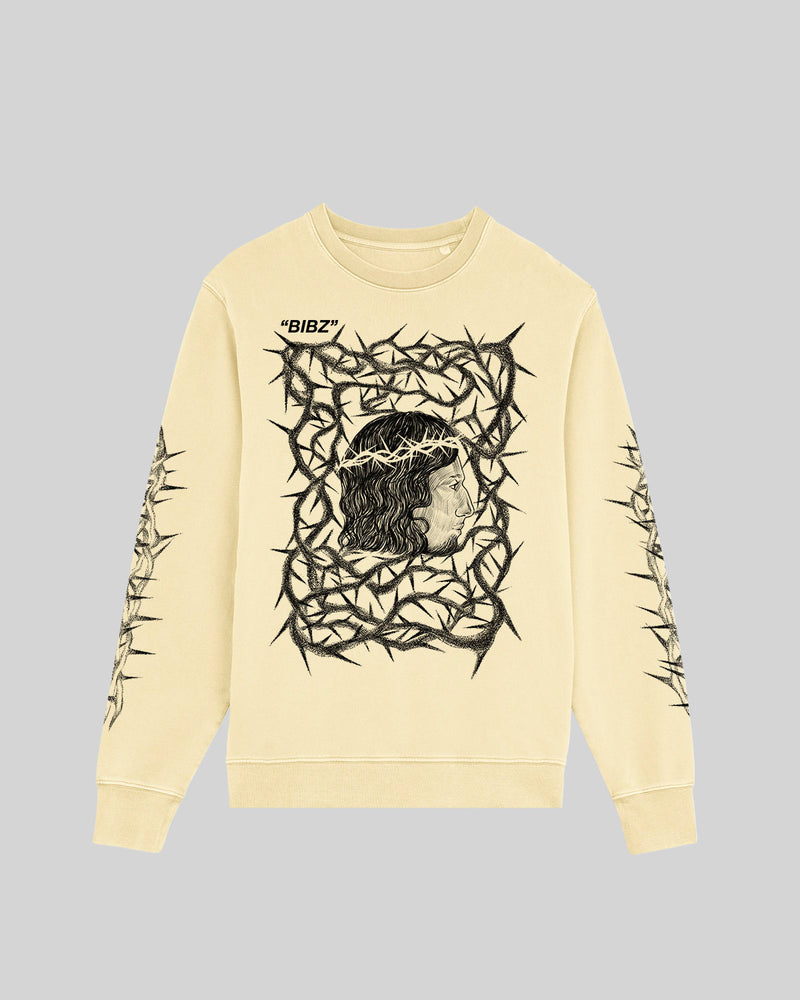 "VINE" BUTTER CREWNECK (PRE-ORDER 3 WEEKS)