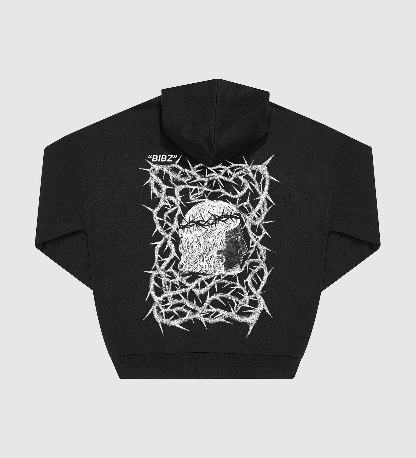 "VINE" BLACK ZIP HOODIE (PRE-ORDER 3 WEEKS)