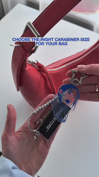 "STARS" BAG CHARM/ KEYCHAIN