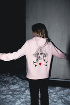 "SPIRIT" UNISEX HOODIE BABY PINK
