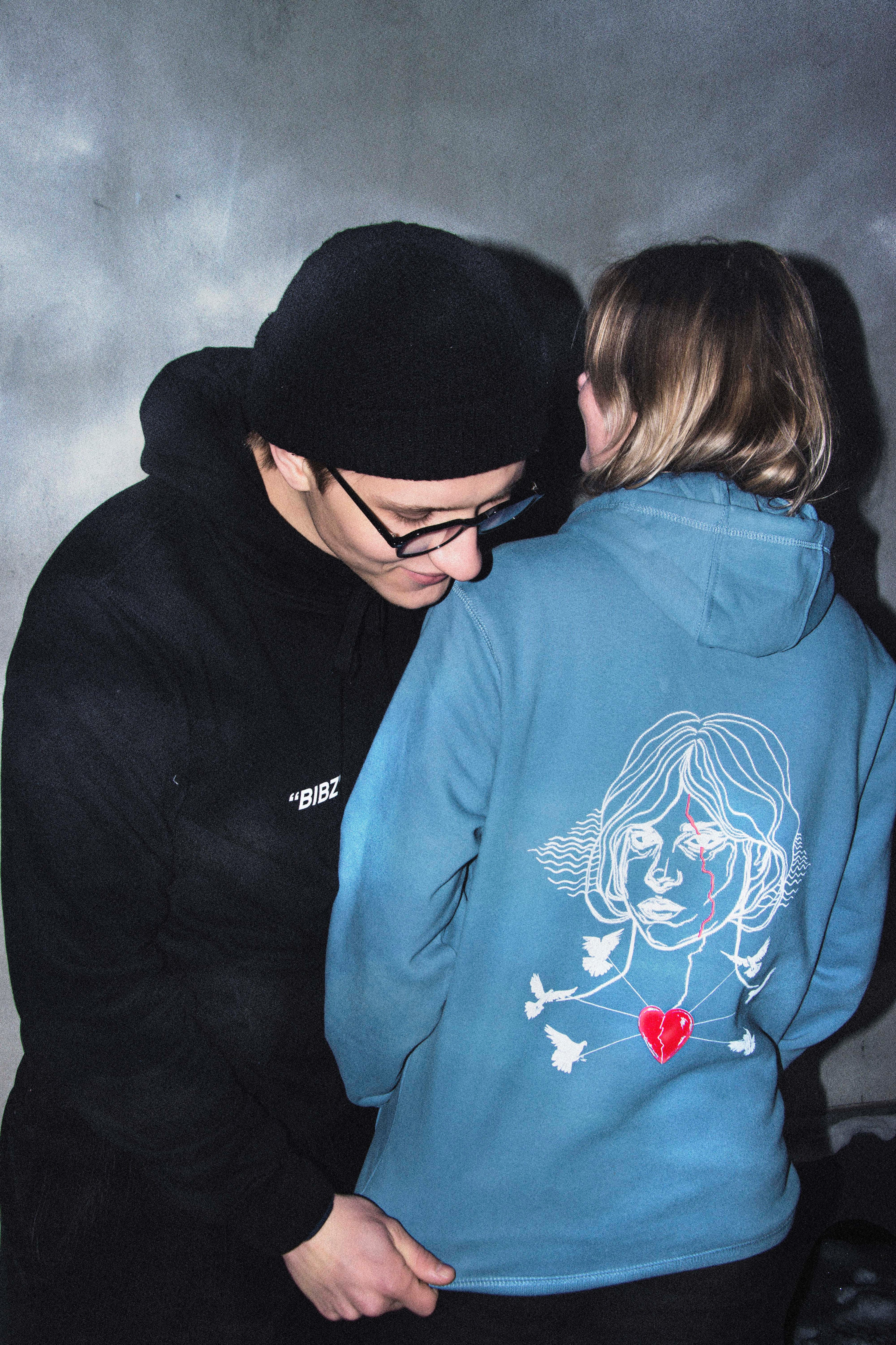 "SPIRIT" UNISEX HOODIE SKY BLUE