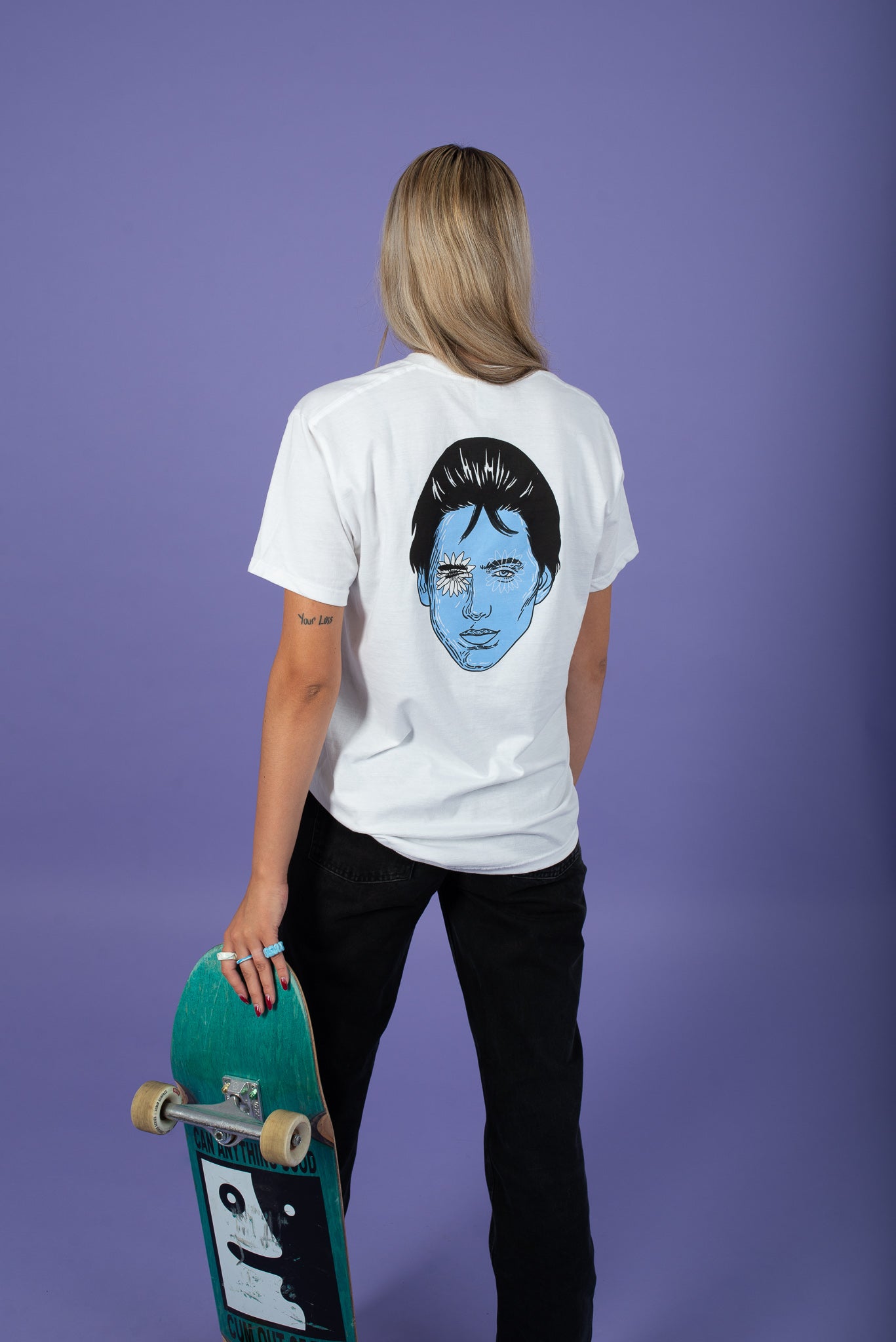 "FLOWERBOY" BLUE T-SHIRT