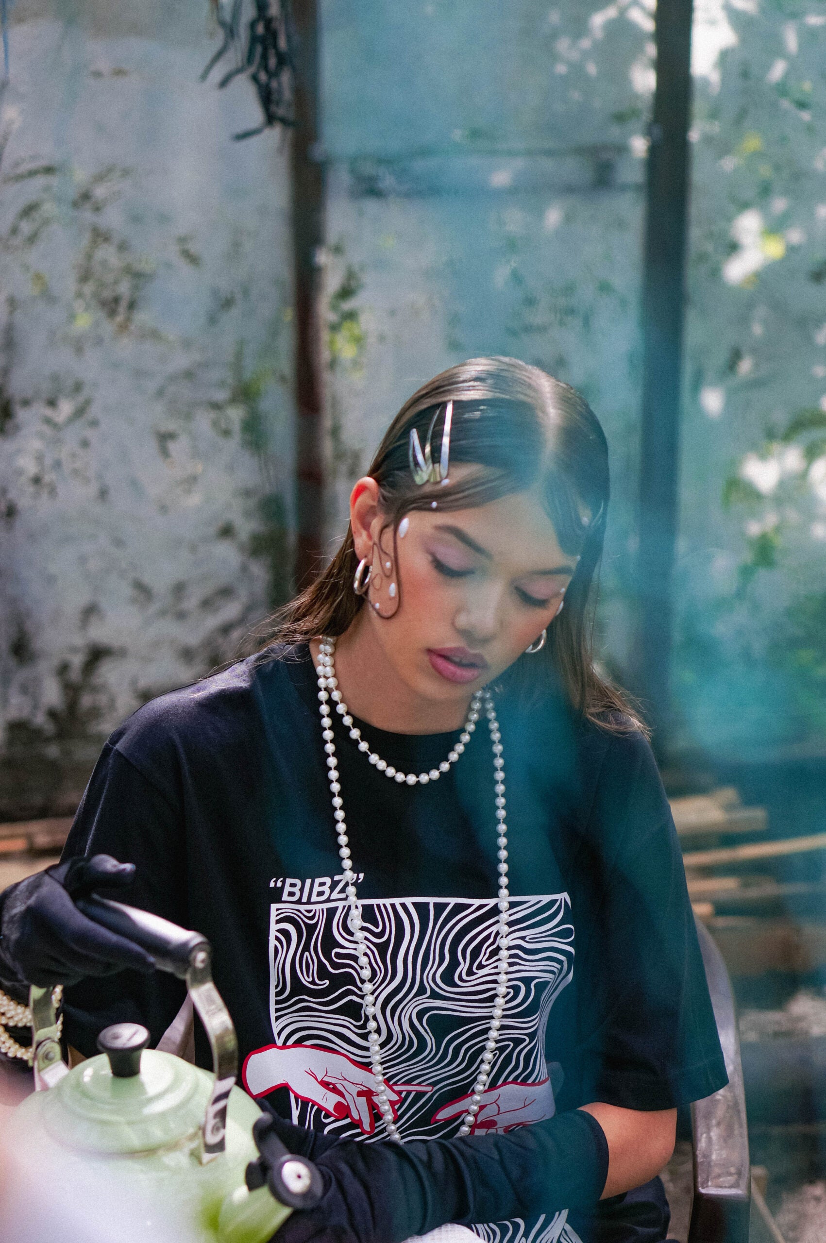 "CIG BREAK" T-SHIRT BLACK