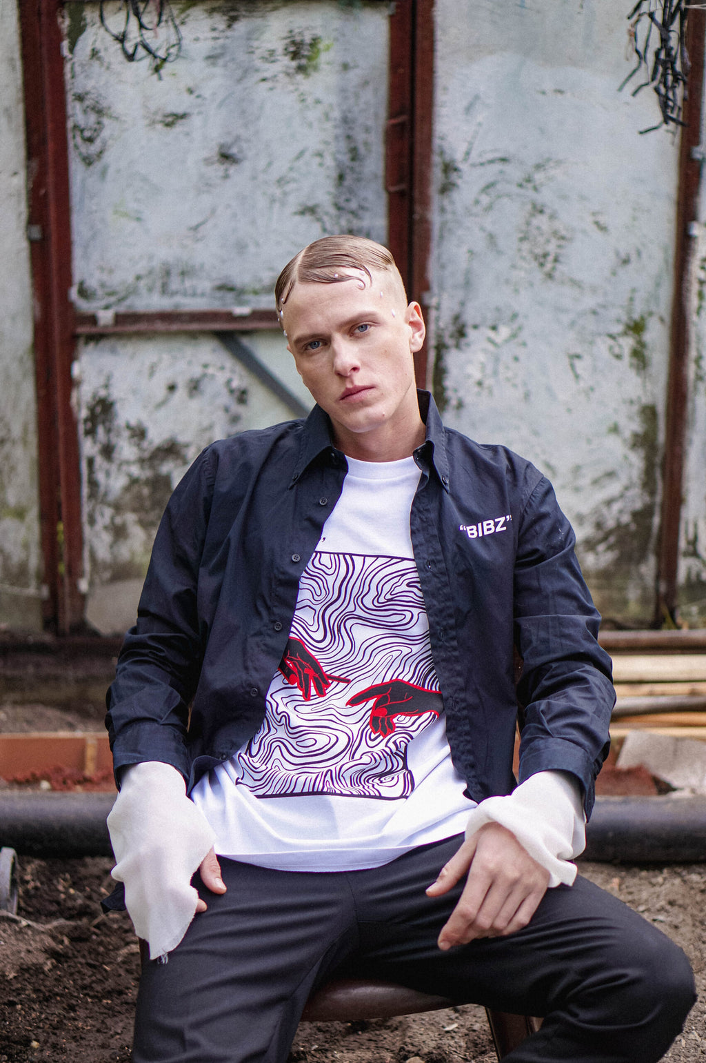 "Cig break" t-shirt WHITE